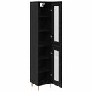 Highboard 2 pcs Sort eg Glas