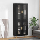 Highboard Sort eg 69,5 x 34 x 180 cm Konstrueret træ