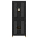 Highboard Sort eg 69,5 x 34 x 180 cm Konstrueret træ