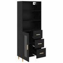 Highboard Sort eg 69,5 x 32,5 x 180 cm Konstrueret træ