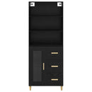 Highboard Sort eg 69,5 x 32,5 x 180 cm Konstrueret træ