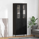 Highboard Sort eg 69,5 x 34 x 180 cm Konstrueret træ