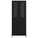 Highboard Sort eg 69,5 x 34 x 180 cm Konstrueret træ
