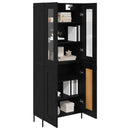 Highboard Sort eg 69,5 x 34 x 180 cm Konstrueret træ
