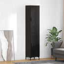 Highboard Sort eg 34,5 x 34 x 180 cm Konstrueret træ