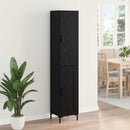 Highboard Sort eg 34,5 x 34 x 180 cm Konstrueret træ