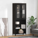 Highboard Sort eg 69,5 x 34 x 180 cm Konstrueret træ