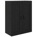Highboard 2 pcs Sort eg Konstrueret træ