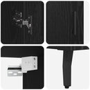 Highboard 2 pcs Sort eg Konstrueret træ