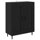 Highboard 2 pcs Sort eg Konstrueret træ