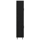Highboard 2 pcs Sort eg Konstrueret træ
