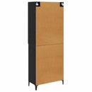 Highboard Sort eg 69,5 x 34 x 180 cm Konstrueret træ