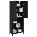Highboard Sort eg 69,5 x 34 x 180 cm Konstrueret træ