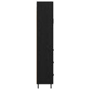 Highboard 2 stk. Sort eg 69,5 x 34 x 180 cm Konstrueret træ