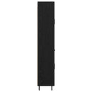 Highboard 2 stk. Sort eg 69,5 x 34 x 180 cm Konstrueret træ