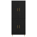 Highboard Sort eg 69,5 x 34 x 180 cm Konstrueret træ