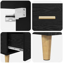 Highboard Sort eg 69,5 x 32,5 x 180 cm Konstrueret træ