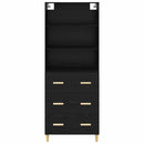 Highboard Sort eg 69,5 x 32,5 x 180 cm Konstrueret træ