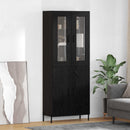 Highboard Sort eg 69,5 x 34 x 180 cm Konstrueret træ