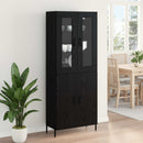 Highboard Sort eg 69,5 x 34 x 180 cm Konstrueret træ