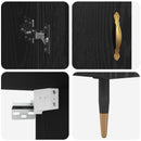 Highboard Sort eg 69,5 x 34 x 180 cm Konstrueret træ