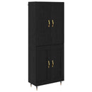 Highboard Sort eg 69,5 x 34 x 180 cm Konstrueret træ