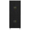 Highboard Sort eg 69,5 x 34 x 180 cm Konstrueret træ