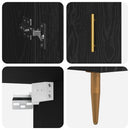 Highboard 2 pcs Sort eg Konstrueret træ