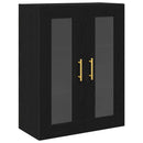 Highboard 2 pcs Sort eg Konstrueret træ