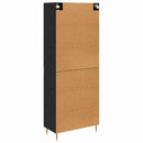 Highboard 2 pcs Sort eg Konstrueret træ