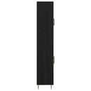 Highboard 2 pcs Sort eg Konstrueret træ
