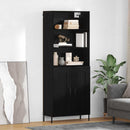 Highboard Sort eg 69,5 x 34 x 180 cm Konstrueret træ
