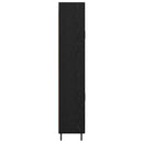 Highboard 2 pcs Sort eg 69,5 x 34 x 180 cm Konstrueret træ