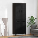 Highboard Sort eg 69,5 x 34 x 180 cm Konstrueret træ