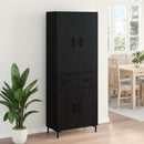 Highboard Sort eg 69,5 x 34 x 180 cm Konstrueret træ
