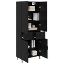 Highboard Sort eg 69,5 x 34 x 180 cm Konstrueret træ