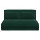 Justerbar Gulvstol Mørkegrøn Fløjl