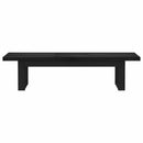 Spisebænk NOAIN 180 x 41 x 45 cm Massivt fyrretræ Sort
