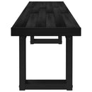 Spisebænk NOAIN 180 x 41 x 45 cm Massivt fyrretræ Sort