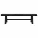 Spisebænk NOAIN 160 x 41 x 45 cm Massivt fyrretræ Sort