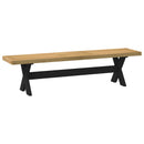 Spisebænk NOAIN 160 x 41 x 45 cm Massivt fyrretræ Naturfarvet