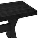 Spisebænk NOAIN 160 x 41 x 45 cm Massivt fyrretræ Sort