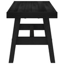 Spisebænk NOAIN 120 x 41 x 45 cm Massivt fyrretræ Sort