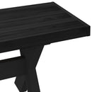 Spisebænk NOAIN 120 x 41 x 45 cm Massivt fyrretræ Sort