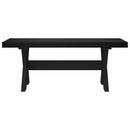 Spisebænk NOAIN 120 x 41 x 45 cm Massivt fyrretræ Sort