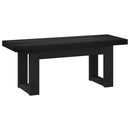 Spisebænk NOAIN 120 x 41 x 45 cm Massivt fyrretræ Sort