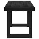 Spisebænk NOAIN 120 x 41 x 45 cm Massivt fyrretræ Sort