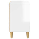 Kat Hus Gloss Hvid 51 x 30 x 52 cm Konstrueret træ