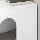 Kat Hus Gloss Hvid 51 x 30 x 52 cm Konstrueret træ