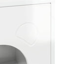 Kat Hus Gloss Hvid 42,5 x 40 x 53 cm Konstrueret træ